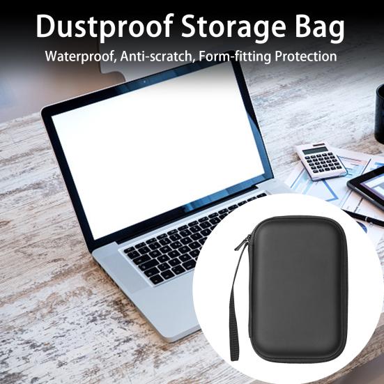 Photo Printer Storage Zipper Hard Shell Bag with Impact Resistant Shockproof Pocket Printer
