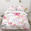 Floral Duvet Cover Kit 3D Printed Ultra-fine Fiber Pillowcase  New Wholesale Elegant and Simple Bedding Set And Soft Kit