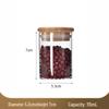 Borosilicate Glass Storage Jar with Bamboo Lid for Cereals, Grains, and Coffee Beans