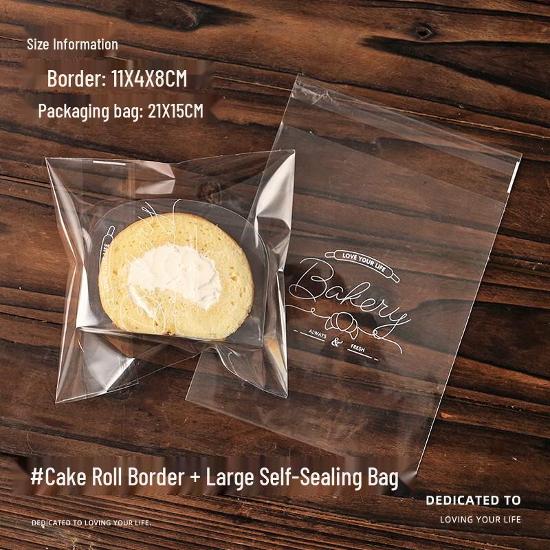 Cake Roll Wraps & Large Self-Sealing Bags - 50 Sets