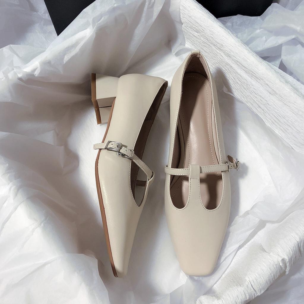 Neue Retro T-Schuhe literarische Mary Jane Schuhe vielseitiges Temperament vielseitige einzelne Schuhe