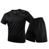 Outdoor Sportanzug Herren Eis Seide Schnelltrocknendes Kurzarm-T-Shirt Laufen Fitness Badminton Trainingsshorts