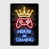 House Of Gaming Quote Poster Metal Plaque Club Party Garage Club Retro Wall Decor Tin Sign Posters