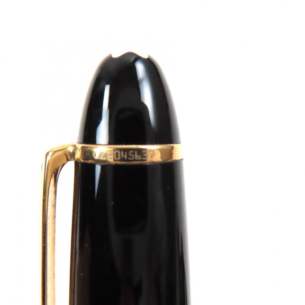 Great MONTBLANC Ballpoint pen Meisterstckle Grand Black gold mens Used