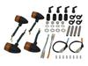 POSH FAITH Motorcycle Accessories Classic Turn Set for CB1100 Black Body with Orange Bullet-Type Signals, Model-Specific (2010-2013), Lenses,