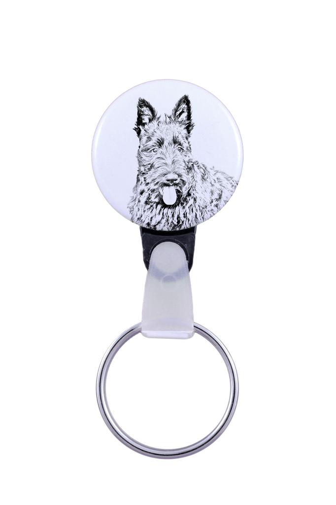 Scottish Terrier, Aberdeen Terrier, Scottie, Aberdeenie - Keychain with a Dog Portrait, Pendant with the Brand's Own Art-Dog Graphics