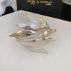 Minimalist Double-Layer Hollow Armlet: European & American Style, Exaggerated & Fashionable High-End Bracelet