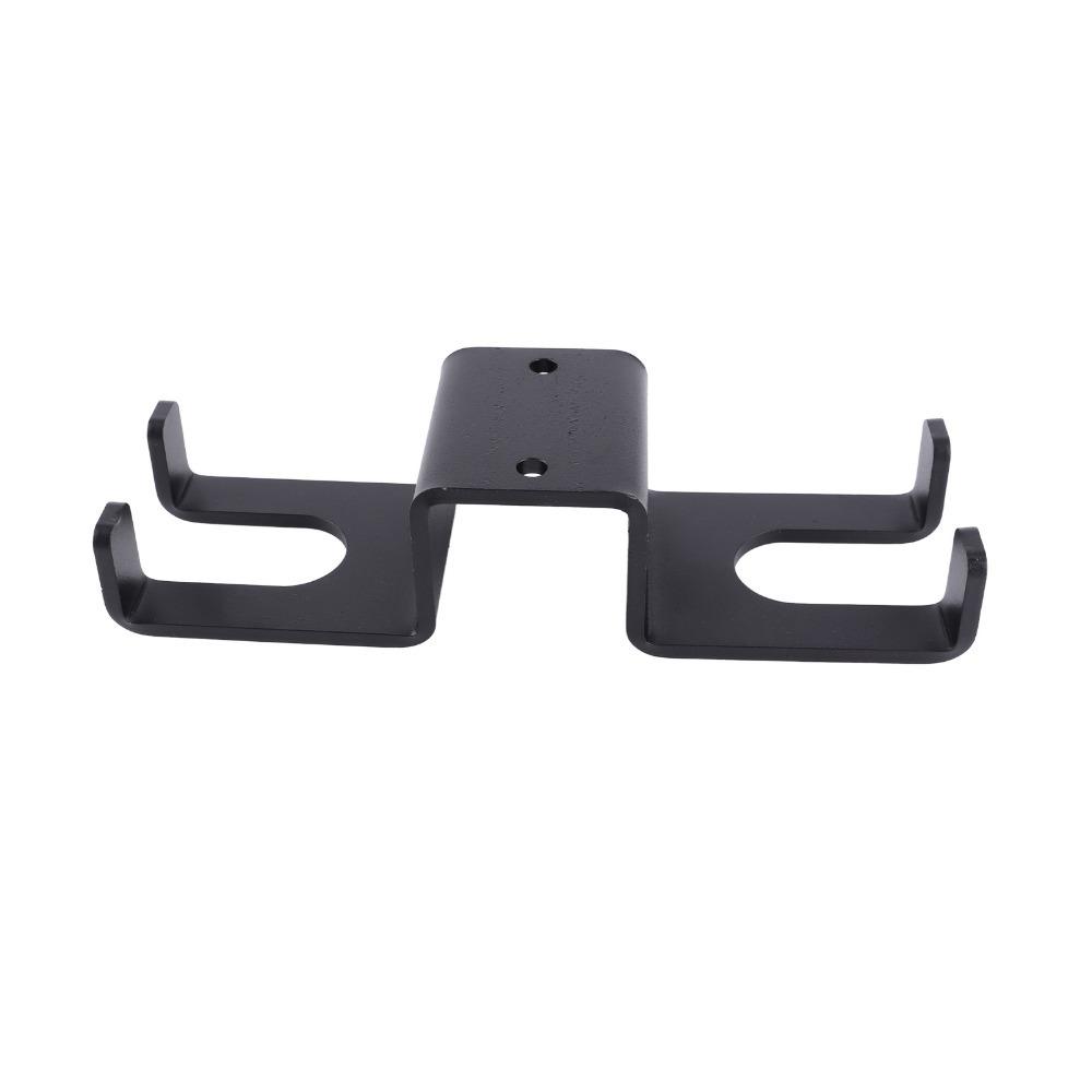 Dual Hook Vertical Barbell Rack Wall Mount Gym Storage Rack  Workout Equipment Storage