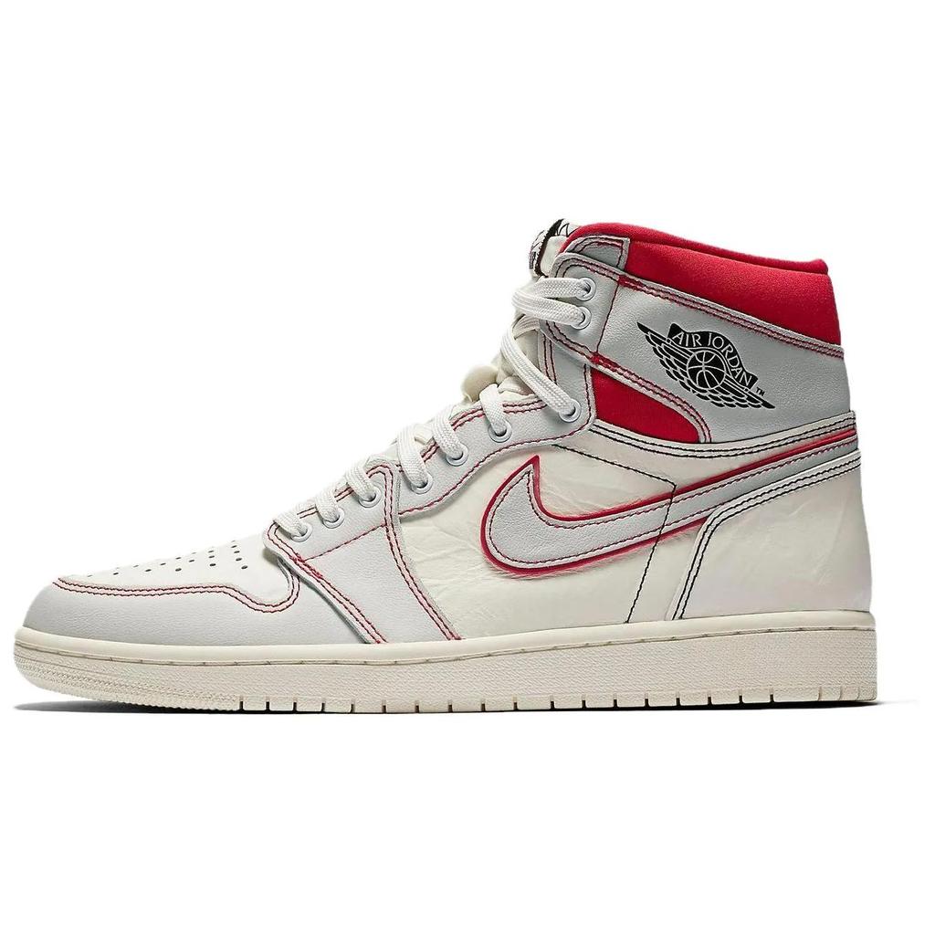 Air Jordan 1 Retro High OG 'Phantom' (Unisex) Sail / Black-Phantom-University Red Vintage Basketball Shoes 555088 160