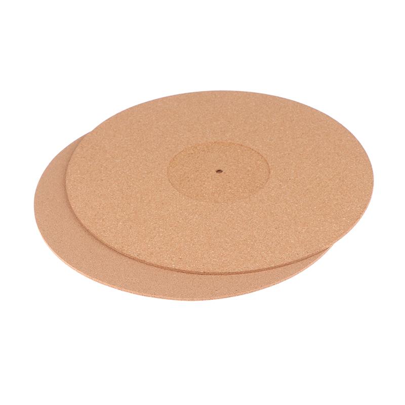 12In Record Pad Soft Cork Vibration Reduction Anti-Static Vinyl Mat Turntable Slipmat Pad Dia 297Mm For Phonograph