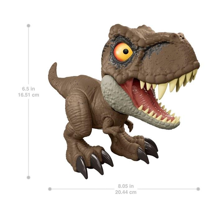 Mattel Jurassic World Messenger Mission! Baby Tyrannosaurus Rex Figure, 20.5cm, Brown, JCW01