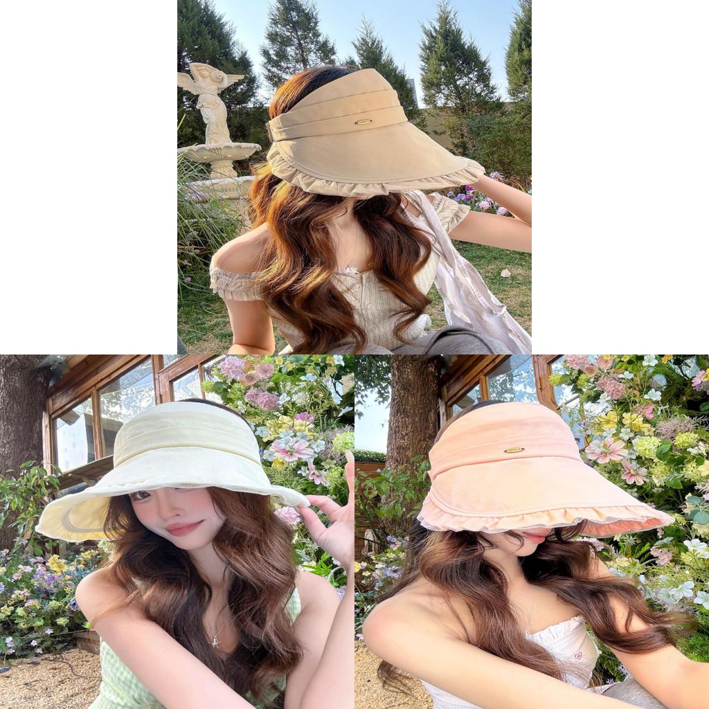 Fashionable Double Layer Mesh Sun Hat With Wide Brim For Women Sunblocking Accessory