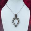 Rainbow Moonstone Gemstone Pendant Copper Wire Wrapped Jewelry Handmade Pendant
