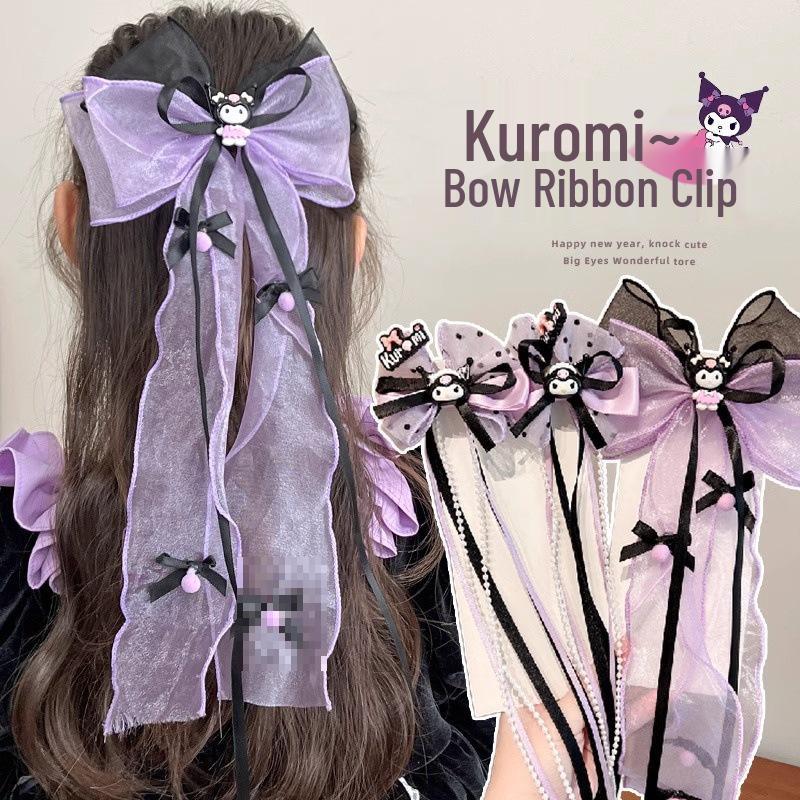 Kuromi Haarspange: Niedlicher Cartoon-Wimpel für Mädchen – Kinderaccessoires 2025