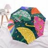 1pc Umbrellas Raindrops Custom Name Automatic Folding Umbrella, Durable Plastic & Iron, Lightweight for Outdoor Daily Use  S1230070