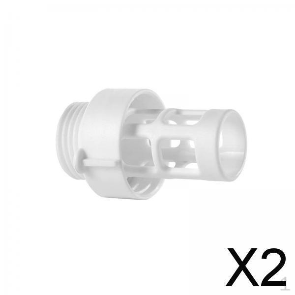 2x Portable Round Sturdy Easy to Use Above Water Drain Plug Connector, for Ground Pools
