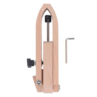Ręczny zacisk do szycia z kluczem sześciokątnym Drewno bukowe Biurkowy obrotowy zacisk do szycia do DIY Skóra