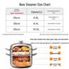 Supor 304 Stainless Steel Steamer Pot with High Arch Lid