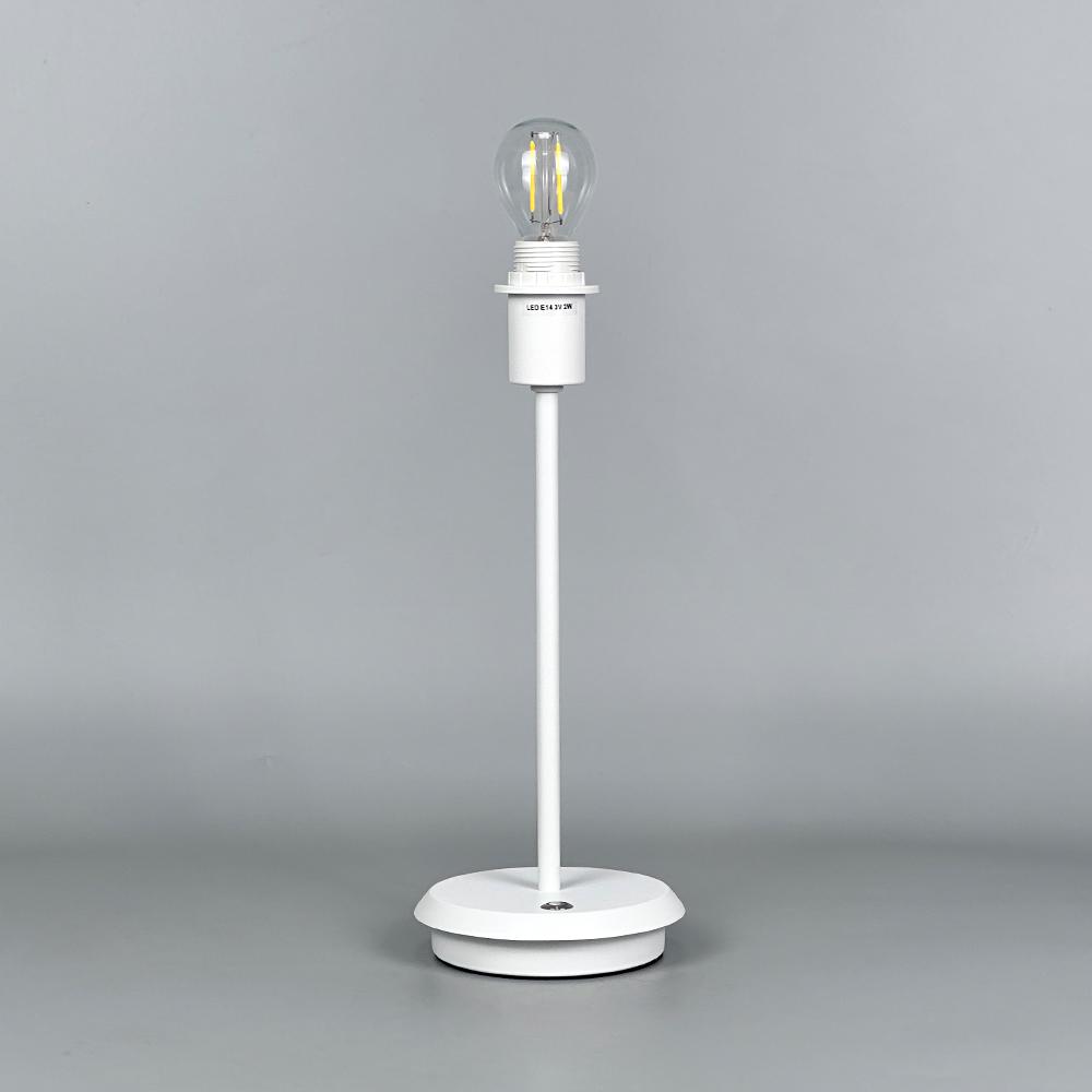 Modern Rechargeable Led Table Lamps Cordless Restaurant Fabric Desk Lamp Bedside Light