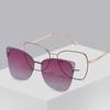 COHK Women Polarized Optical Magnetic Sunglasses Clip Magnet Clip On Sun Glasses Polaroid UV400 Fashion Square Eyewear Frame