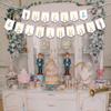 Nutcracker Birthday Banner for Kids and Adults, Party Supplies Decorations for Winter Birthday and Ballet, Mouse King and Ballerina Bunting Garland