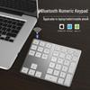 Bluetooth Mini Wireless Keyboard - Silent, Portable, Aluminum Alloy, Compatible with Laptops, iOS, Mac, and External Devices