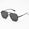 2PCS Fashion Retro Polarized Square Men's And Women's Sunglasses Korean Version Personality Sun Shade Large Frame Sunglasses