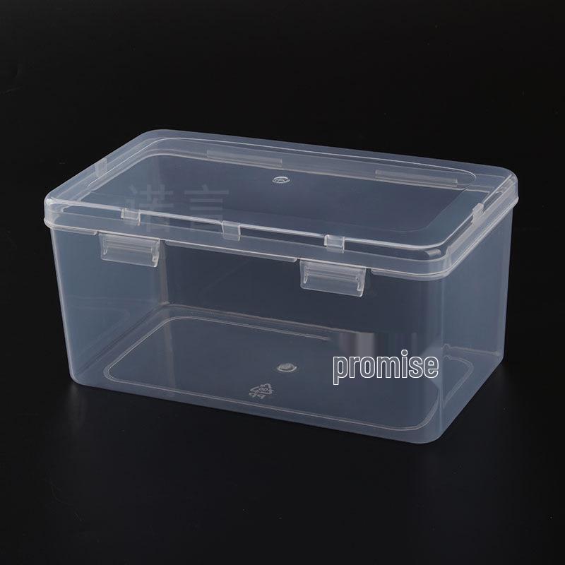 Rectangular Transparent Plastic Storage Box for Hardware, Jewelry, or Components