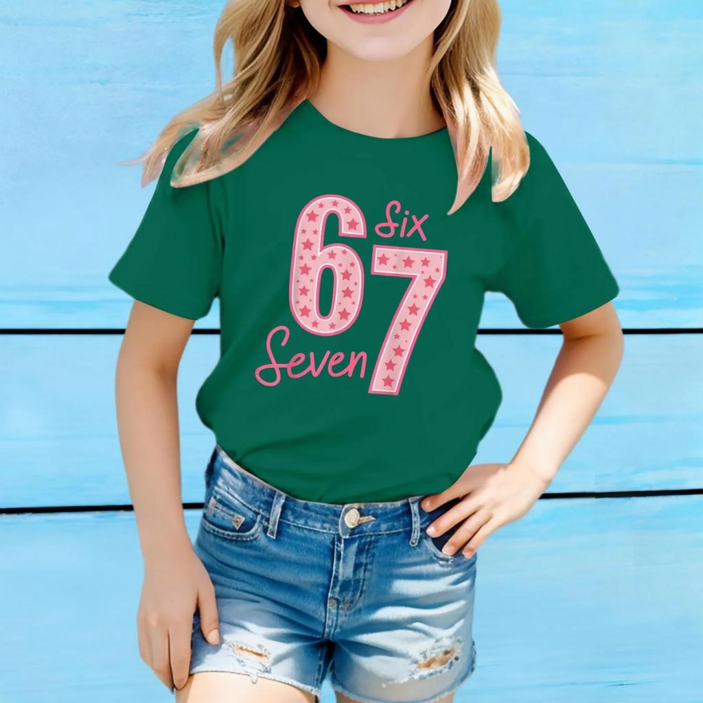 Fashion for Kids Girls Top Fashion Casual Children's Loose Comfortable Tee Clothing