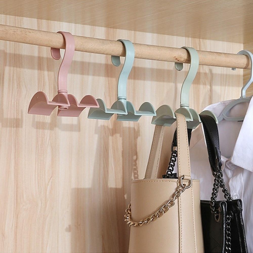 Wall Mounted Arched Hanger 360° Rotatable Purse Hanger Belt Rack Home Organization