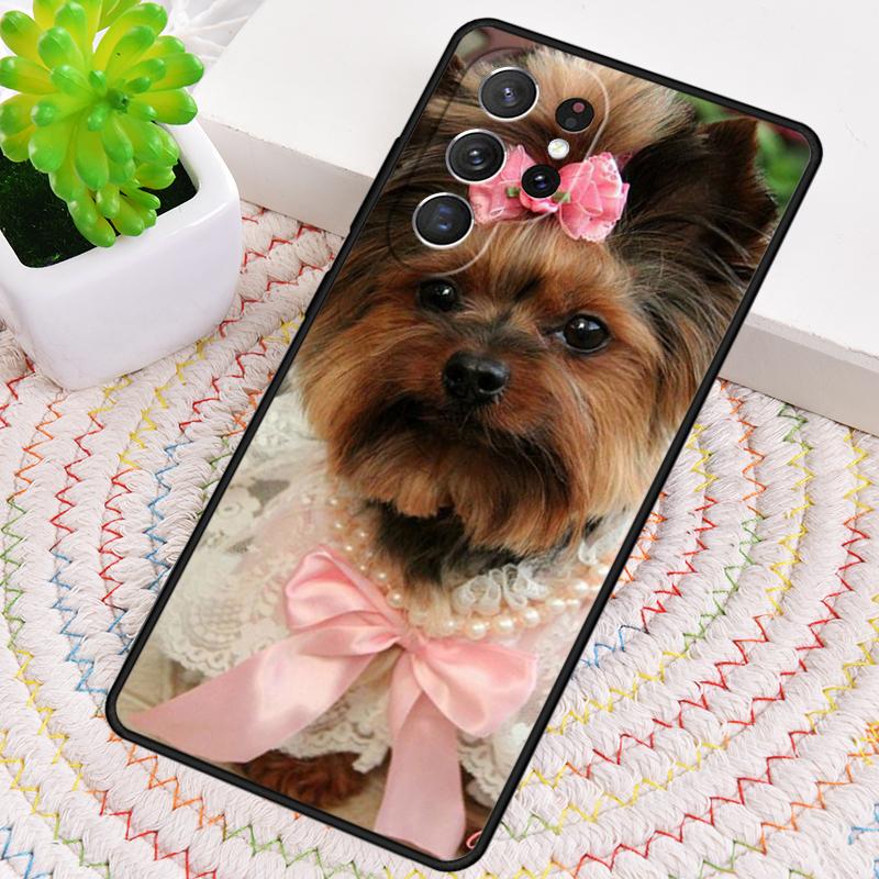Yorkshire Terrier Yorkie Hund Haustier Handyhülle Für Samsung Galaxy note 10 pro S26 S25 S24 S23 S22 Ultra Plus S21 FE S20 Hülle