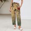 Women's Pants  With Pockets Casual Trousers Pants For Women Summer Casual Wide Leg Elastic Waist Pants With Pockets