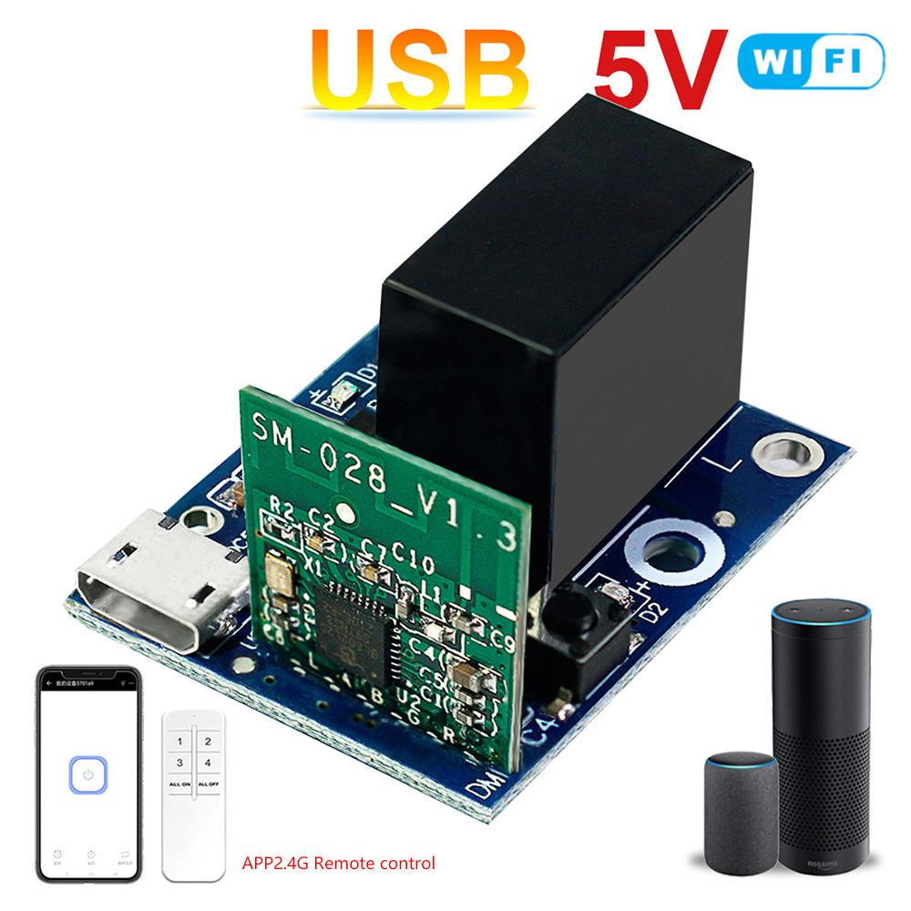 

Ewelink WiFi беспроводной интеллектуальный релейный модуль USB 5v толчковый самоблокирующийся пульт дистанционного управления ВКЛ ВЫКЛ выключатель питания для контроля доступа включение ПК Micro