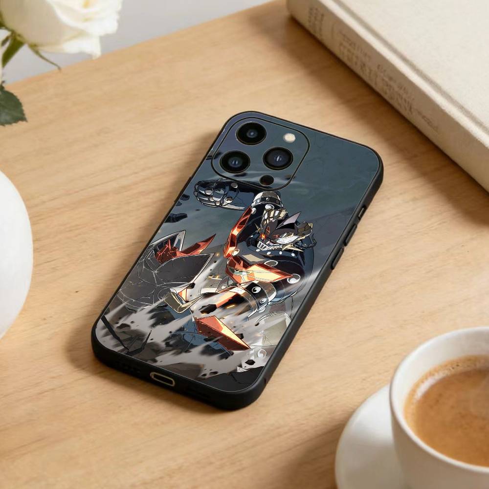 Anime M-Mazinger Z Phone Case For iPhone17,16,15,14,13,12 Plus,Max Soft Silicone Black Cover