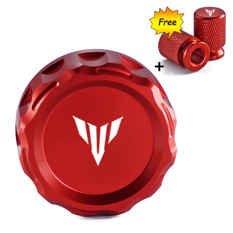 

Для Yamaha MT07 MT09 MT03 MT10 MT25 MT 07 09 мотоцикл CNC алюминиевый передний тормозной цилиндр крышка подарочный 3D масляный резервуар носок красный