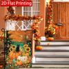 2D Flat - 2D Flat Autumn Thanksgiving Maple Leaf Sunflower Garden Flag X 2 (1)  Outdoor Garden Flag Double-Sided Home Decoration Courtyard Decoration 