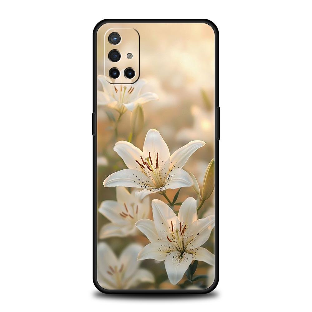 Handyhülle für OnePlus 15 13 12 11 10 9 8 7T Pro 13T 13R 12R 10R 9RT 8T Nord 2T CE 2 3 5G Lite Hülle Realistischer Lilienblumen-Druck