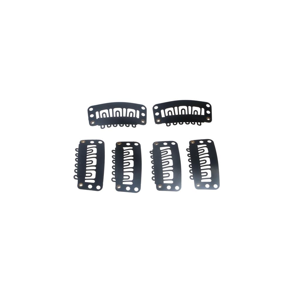 Snap Weft Clip-on Silicone Metal Comb 3.2cm Tools Wig Accessories Clips Hair Extension Hairpin