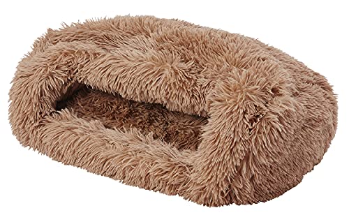 Petio Nadýchaný kupolovitý pelíšek pro psy a kočky, Lezení a prolézání, AWY W, Skořicový