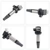 ADPOW Ignition Coil for Daihatsu, 4-Pin, 19500-B2050 and 19500-B2051, Engine Parts, Durable, Repair, Compatible, Set of 3