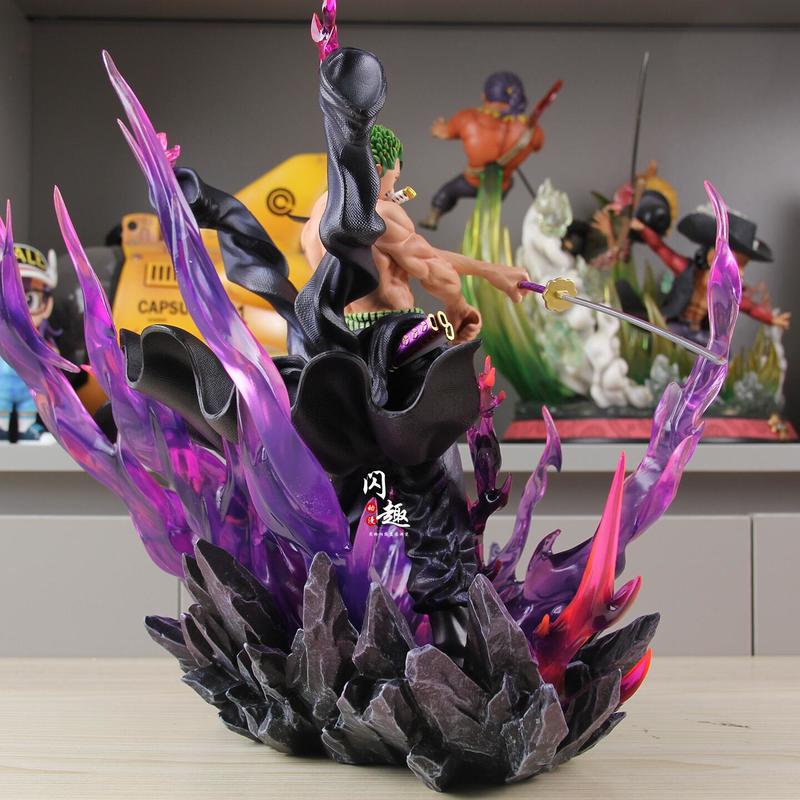 New Hot Sell JT Toys Th Enraged Zoro One Piece Anime Figure Figure Pvc Statue Collection Model Room Decoration Christmas Gifts