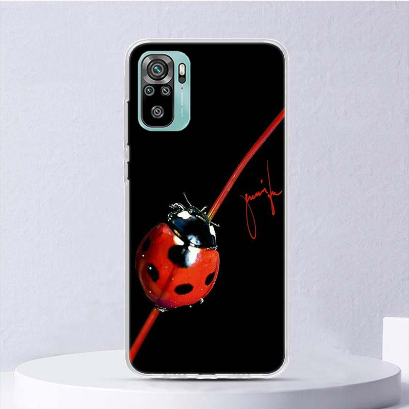 Insect Seven-Star ladybug Soft Case For Xiaomi Redmi Note 14 14S 13 12S 11S 10S 12 11 10 Phone Cover 11T 11E Pro Plus 9 9S Shell