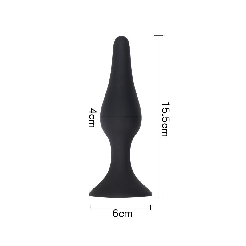 Plug anal en silicone noir, 4 tailles, jouets sexuels pour femmes, plug anal unisexe, jouets érotiques, produits sexuels pour hommes