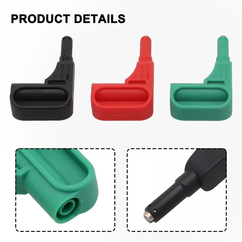 3pcs Magnetic Test Probe Set for 4mm Banana Tips Multimeter Accessories Parts