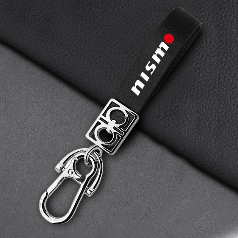 1 Stück Leder Nismo LOGO Schlüsselanhänger Schlüsselanhänger Auto Abzeichen Schlüsselanhänger Zubehör Für Nissan Qashqai X J10 J11 Trail Tiida Teana Skyline Juke X-trail