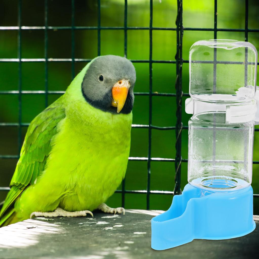 2Pcs Bird Waterer Automatic Bird Cage Water Feeder Sturdy Easy Clean Plastic Water Dispenser for Parrots Parakeets Hamsters