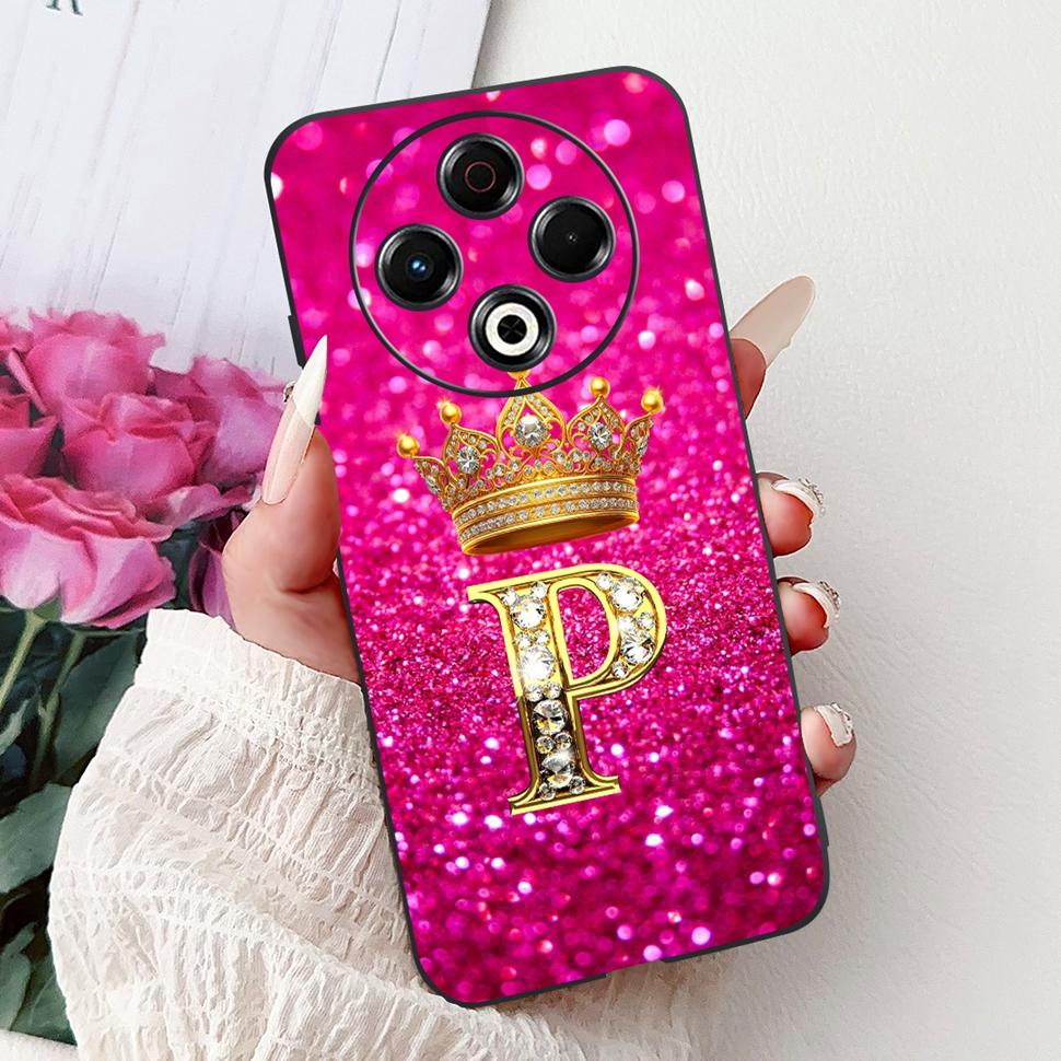 For Tecno Spark 30 Casing KL6 Soft Silicone Cute Letter Cover Protector Shell For Tecno Spark 30 Spark30 4G Phone Cases