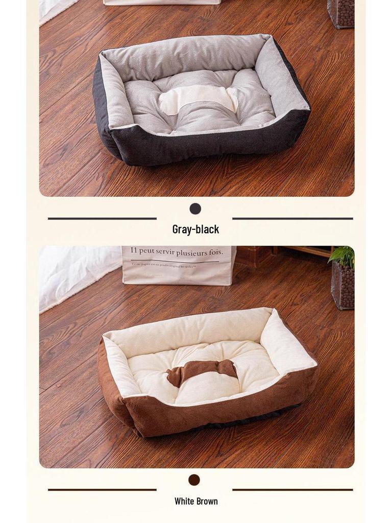 Four Seasons Pet Bed: Universal for Dogs & Cats - Summer & Winter Comfort, Small To Large Sizes