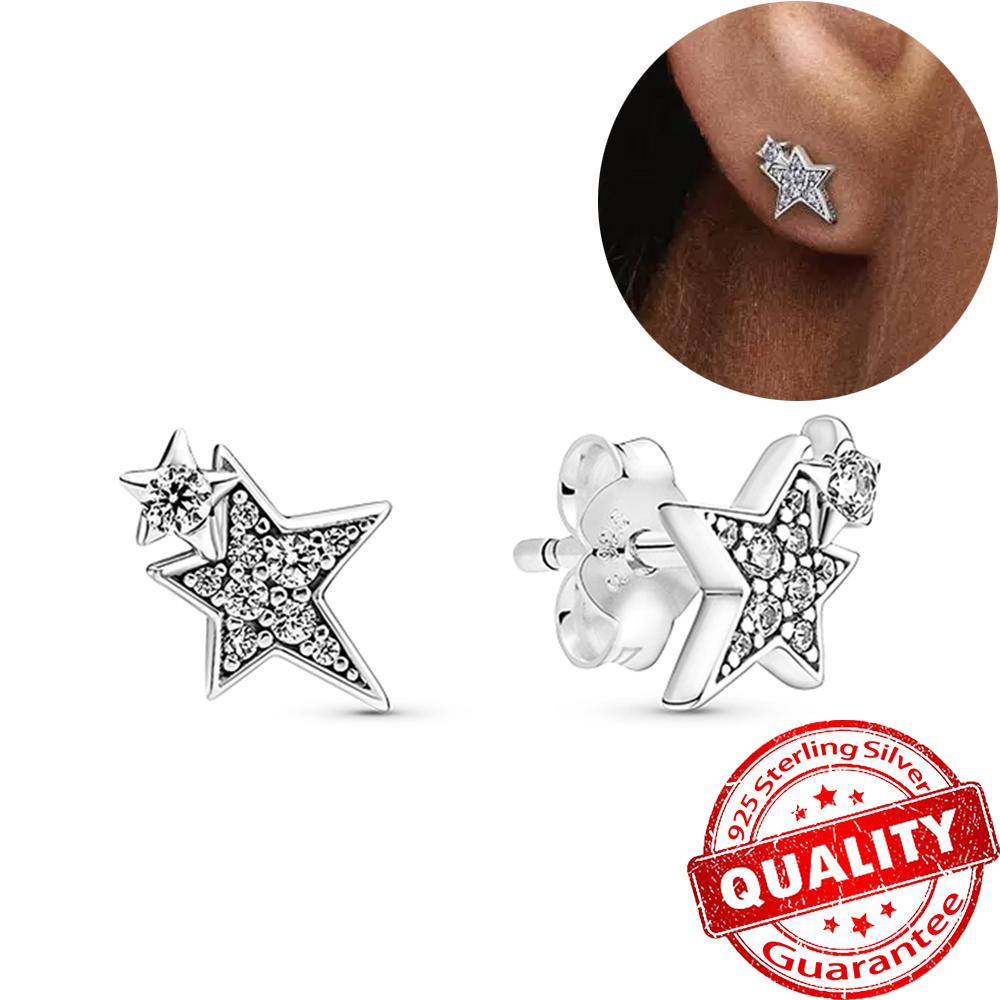 Classic Copper Color Simple Double Round Circle Black Zircon Ear Clip Pave Setting CZ Hoop Earrings for Women & Men Zircon Gift