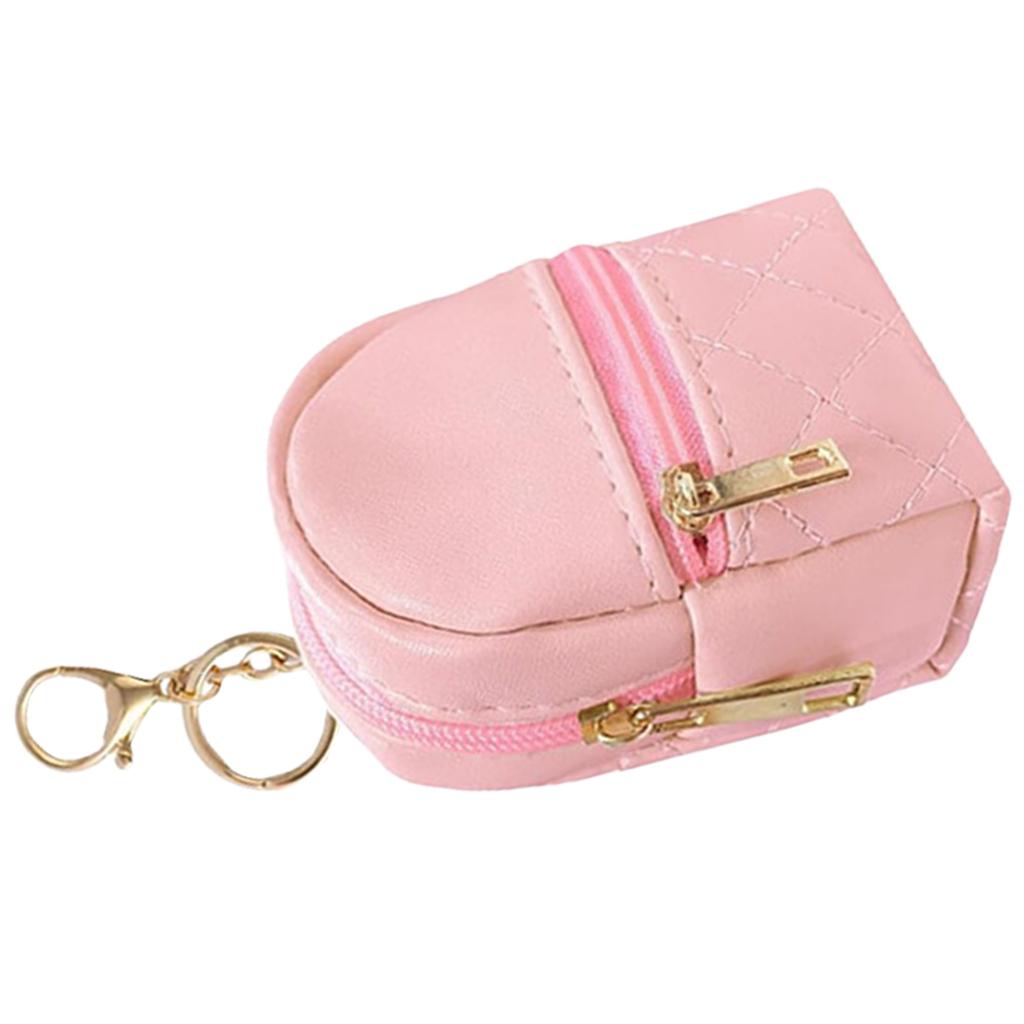 Fashionable Small Cosmetic Bags for Women PU Leather Lipsticks Holder and Card Organizers Portable Makeup Pouches